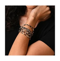 Sohi Women's Leopard Multi-Layer Bracelet