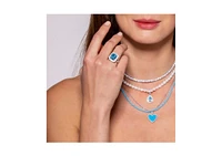 Anna Zuckerman Serenity Aquamarine Cocktail Ring