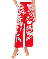 Sam & Jess Women's Printed Wide-Leg Pull-On Pants