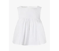 WeWoreWhat Women's Square Neck Babydoll Top