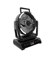 Ayamaya 40,000mAh Rechargeable Camping Fan with Led Lantern & Power Bank, Ultra-Quiet 9-Speed Tent Fan with Remote, 135-Hour Battery Life, Adjustable