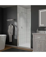 Zachvo Pivot Frameless Shower Door with Clear Glass