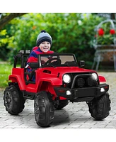 12V Electric Ride On Truck with Parental Remote Control and Led Lights