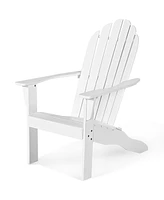 Outdoor Adirondack Chair Solid Wood Patio Garden Furniture