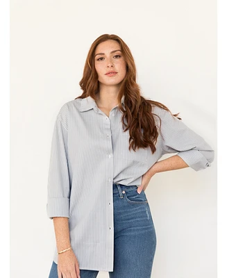 Able Plus Harris Oversized Button Down Shirt