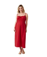 Ingrid + Isabel Maternity Ingrid + Isabel Amalfi Midi Dress Red M