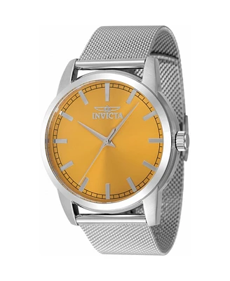 Invicta Men's 48506 Celestial Quartz 3 Hand Yellow Dial Watch