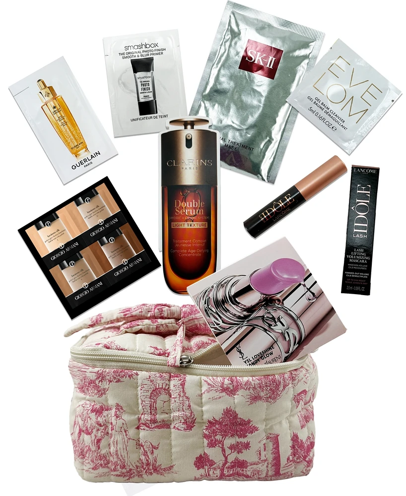 Free 10-Pc. beauty gift with any $75 10 Days of Glam Purchase!