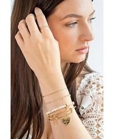 2 Row Crystal Tennis Chain Adjustable Bracelet