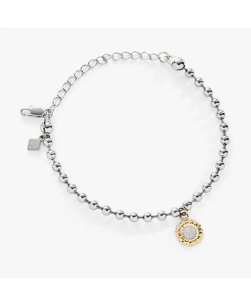Alex and Ani Sunflower Ball Chain Bracelet