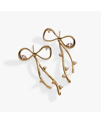 Alex and Ani Coquette Bow Earrings