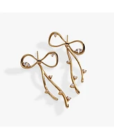Alex and Ani Coquette Bow Earrings