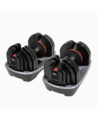 Nonzero Gravity PowerDyne Adjustable Dumbbell Weights (Coal 55lbs (Set of 2))