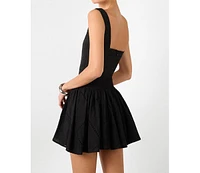 WeWoreWhat Women's Corset Peplum Mini Dress