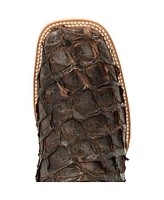 Durango Men's Premium Exotics Dark Brown Pirarucu Western Boot
