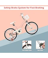 18 Inch Kids Adjustable Bike with Training Wheels