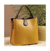 Women's Celina Yellow Tote Bag