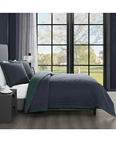 Bebejan 100% Cotton Sateen 3 Piece Textured Quilted King Size Coverlet Set