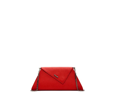 Usu Red Clutch Bag Leather Clutch Purse Crossbody Evening Purse Unique Women's Red Handbag