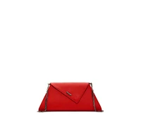 Usu Red Clutch Bag Leather Clutch Purse Crossbody Evening Purse Unique Women's Red Handbag
