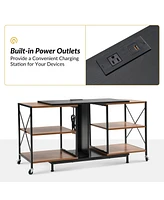 Patricio Flexible Tv Stand with Power Outlets