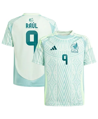 Adidas Big Boys and Girls Raul Jimenez Green Mexico National Team 2024 Away Replica Player Jersey