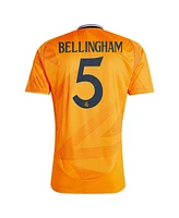 Adidas Men's Jude Bellingham Orange Real Madrid 2024/25 Away Replica Player Jersey