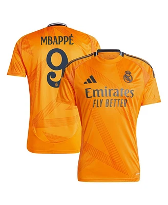 Adidas Men's Kylian Mbappe Orange Real Madrid 2024/25 Away Replica Player Jersey