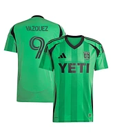 Adidas Men's Brandon Vazquez Green Austin Fc 2025 The Heartbeat Kit Replica Player Jersey