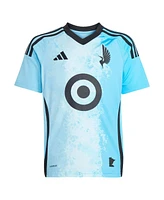 Adidas Big Boys and Girls Kelvin Yeboah Blue Minnesota United Fc 2025 Convergence Replica Player Jersey