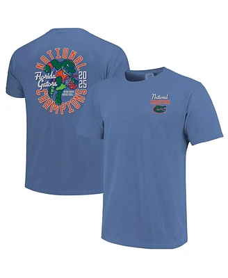 Image One Men's Blue Florida Gators 2025 Ncaa Basketball National Champions Comfort Colors Mascot T-Shirt