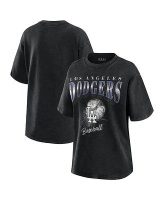 Wear By Erin Andrews Women's Charcoal Los Angeles Dodgers Boyfriend T-Shirt