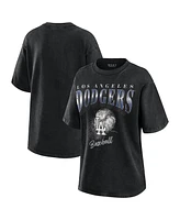 Wear By Erin Andrews Women's Charcoal Los Angeles Dodgers Boyfriend T-Shirt