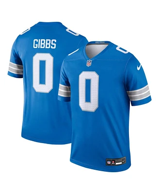 Nike Men's Jahmyr Gibbs Blue Detroit Lions Team Legend Jersey