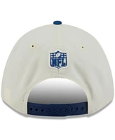 New Era Men's Cream/Royal Indianapolis Colts 2025 Nfl Draft 9FORTY A-Frame M-Crown Adjustable Hat