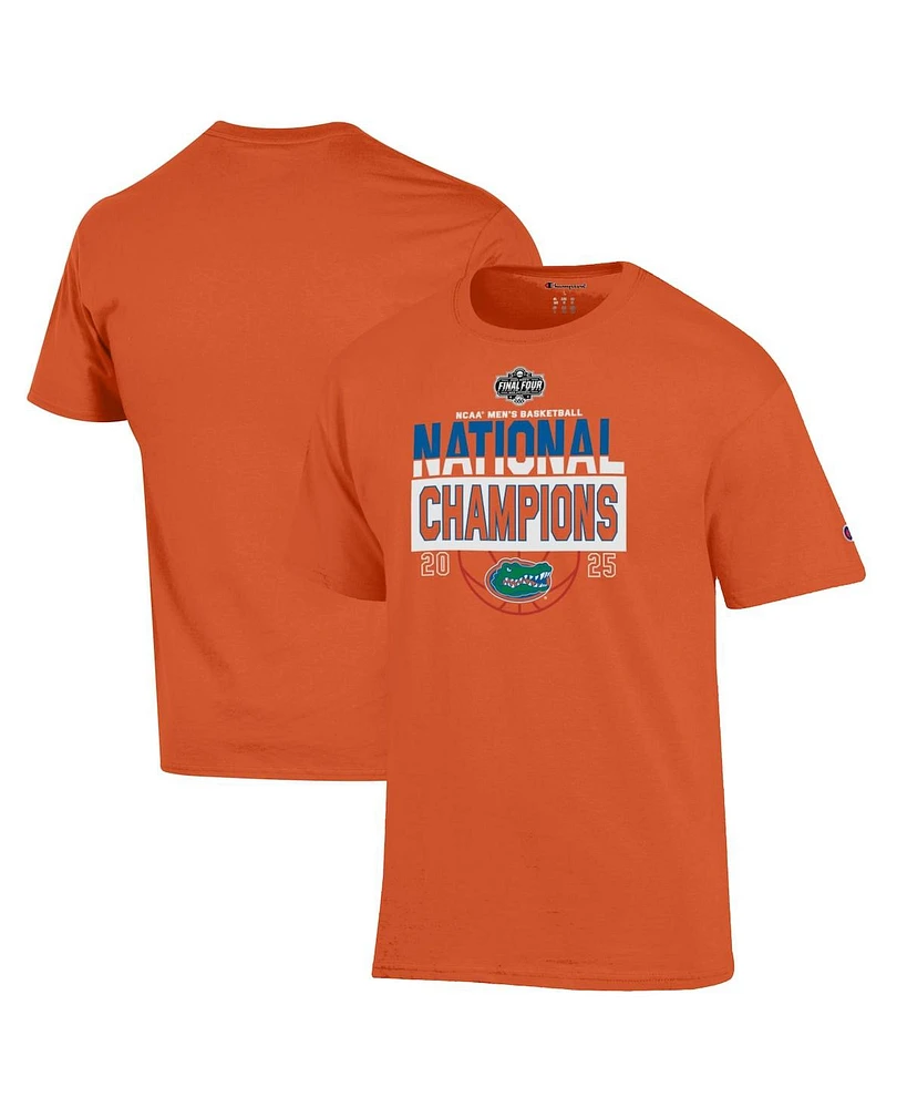 Champion Men's Orange Florida Gators 2025 Ncaa Basketball National Champions T-Shirt