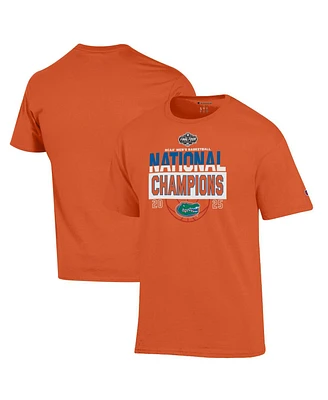 Champion Men's Orange Florida Gators 2025 Ncaa Basketball National Champions T-Shirt