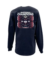 Blue 84 Men's Navy UConn Huskies 2025 Ncaa Women's Basketball National Champions Bracket Long Sleeve T-Shirt