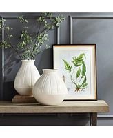 17.75" x 23" Decorative Structural Fern Botanical Study Framed Prints, Set of 4