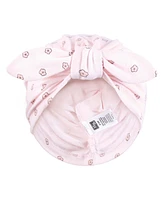 Hudson Baby Baby Girls Hudson Turban Cotton Headwraps, So Pretty Flower, 0-24 Months