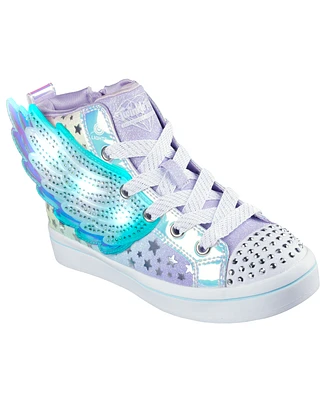 Skechers Little Girls Twinkle Toes Twi-Lites 2.0 - Dreamy Wings Light Up Casual Sneakers from Finish Line