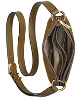 Donna Karan New York Glenwood Zippered Suede Crossbody with Tassel Detail