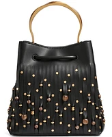 Donna Karan New York Lawrence Beaded Laser-cut Mini Bucket Bag
