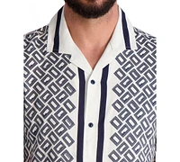 Karl Lagerfeld Paris Men's Double L Short-Sleeve Shirt
