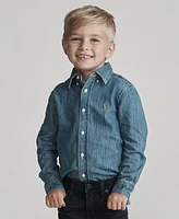 Polo Ralph Lauren Toddler and Little Boys Cotton Chambray Shirt