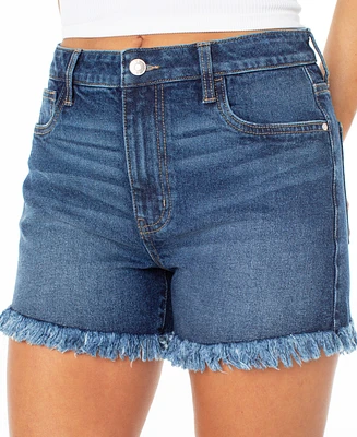 Celebrity Pink Juniors' Festival High-Rise Fringe-Trim Shorts