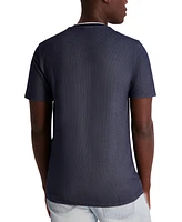 Karl Lagerfeld Paris Men's Textured Waffle Knit T-Shirt