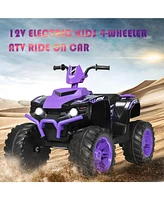 12V Kids Ride on Atv with Led Lights and Treaded Tires and Led lights