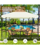 2 Tiers 10 x 10 Feet Patio Gazebo Canopy Tent