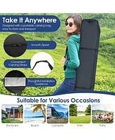 10 x 10 Feet Foldable Outdoor Instant Pop-up Canopy with Carry Bag
